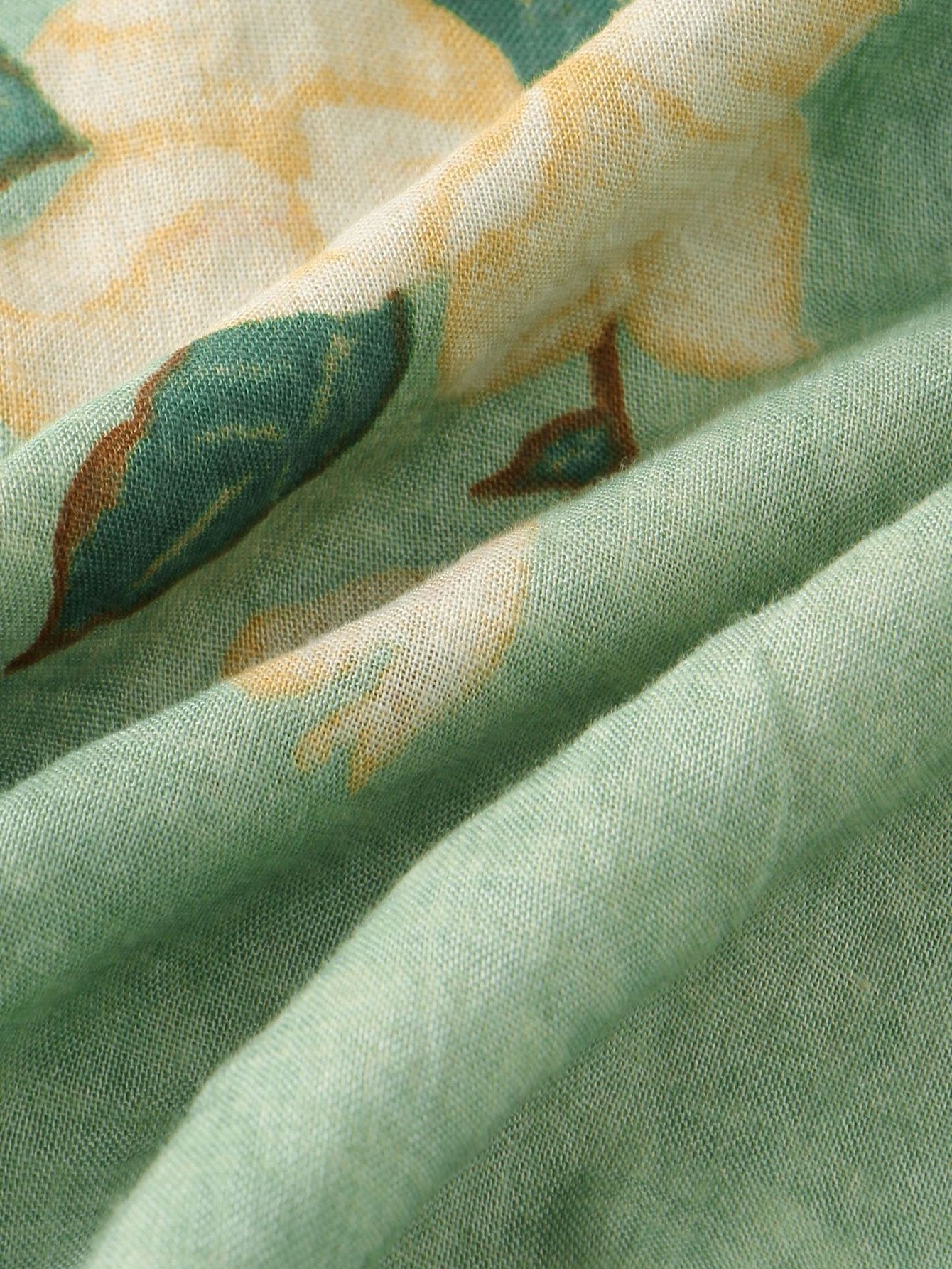 Floral Patterned Button-Up Shirt