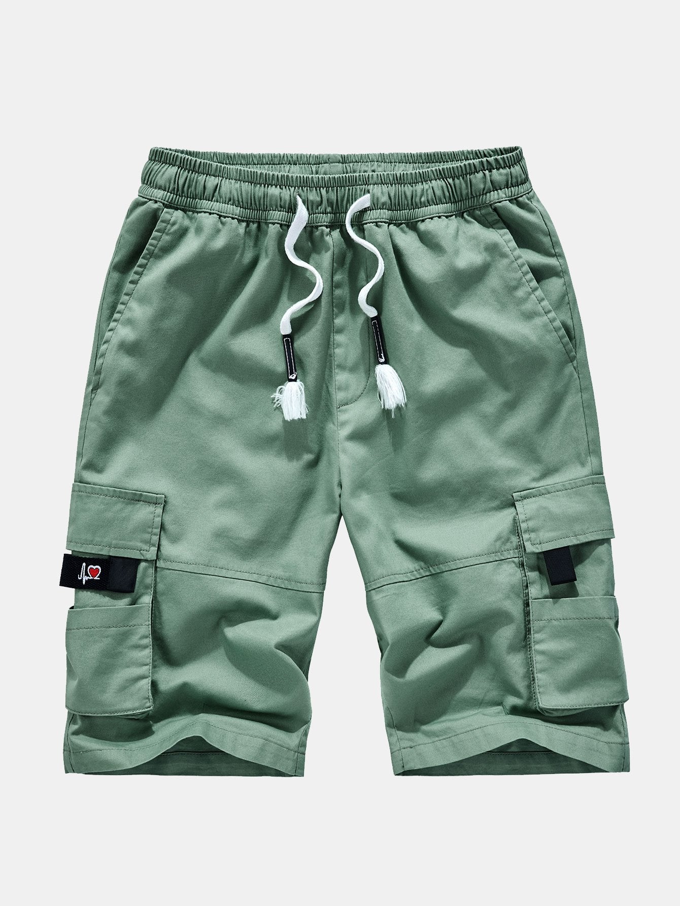 Chino Cargo Shorts with Adjustable Drawstring