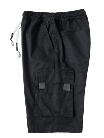 Chino Cargo Shorts with Adjustable Drawstring
