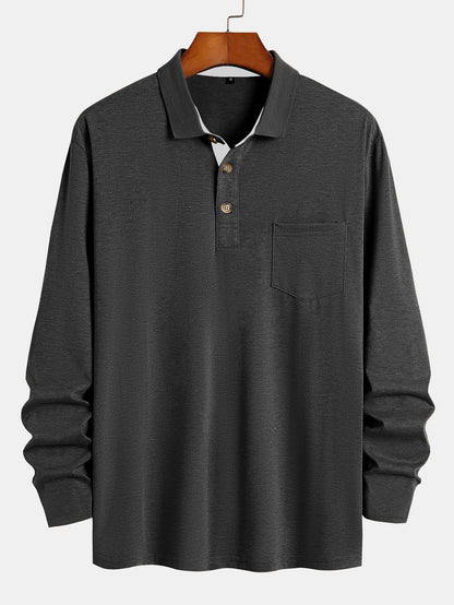 Regular Fit Long Sleeve Polo Shirt