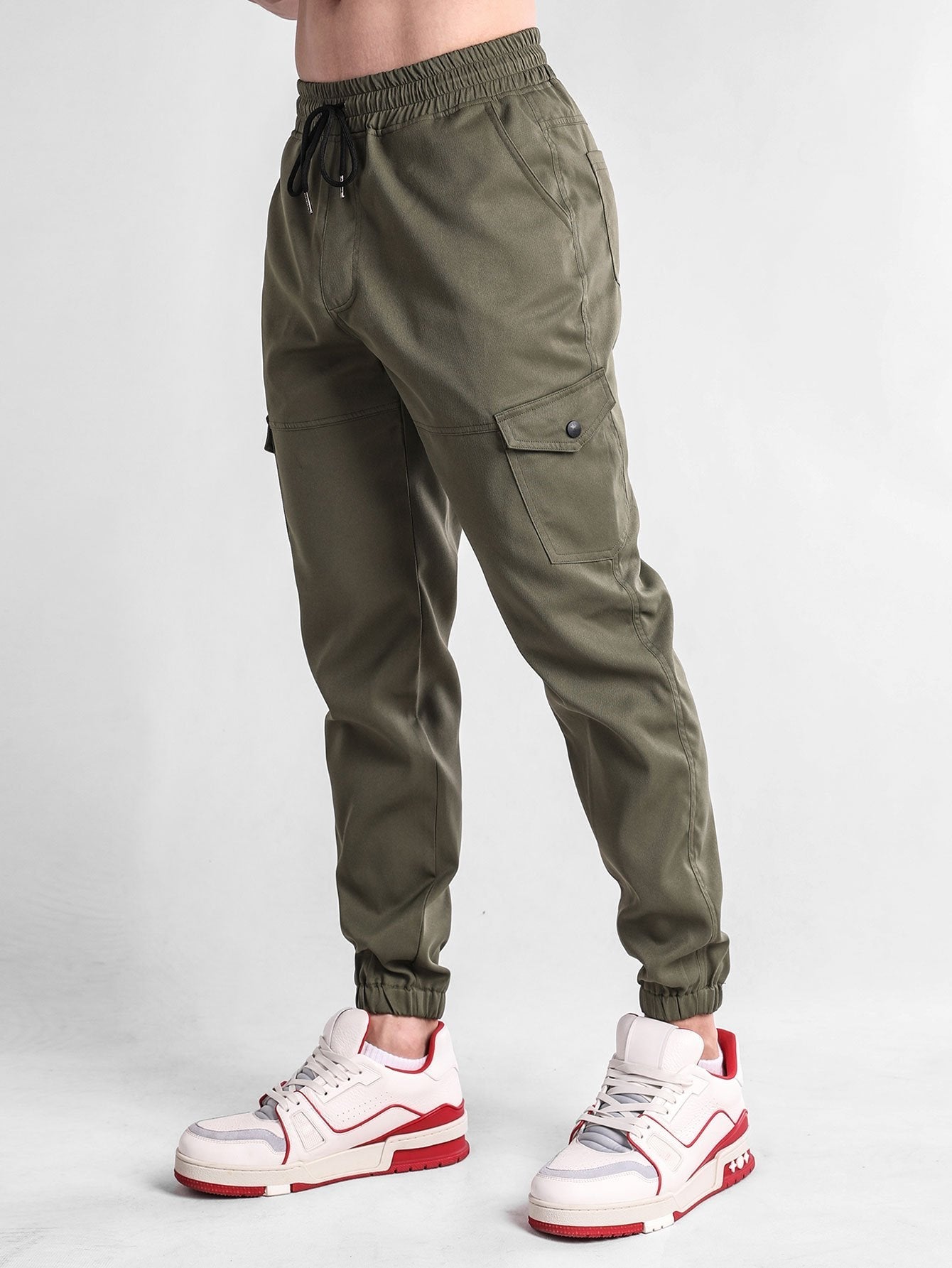 Chino Style Cargo Joggers