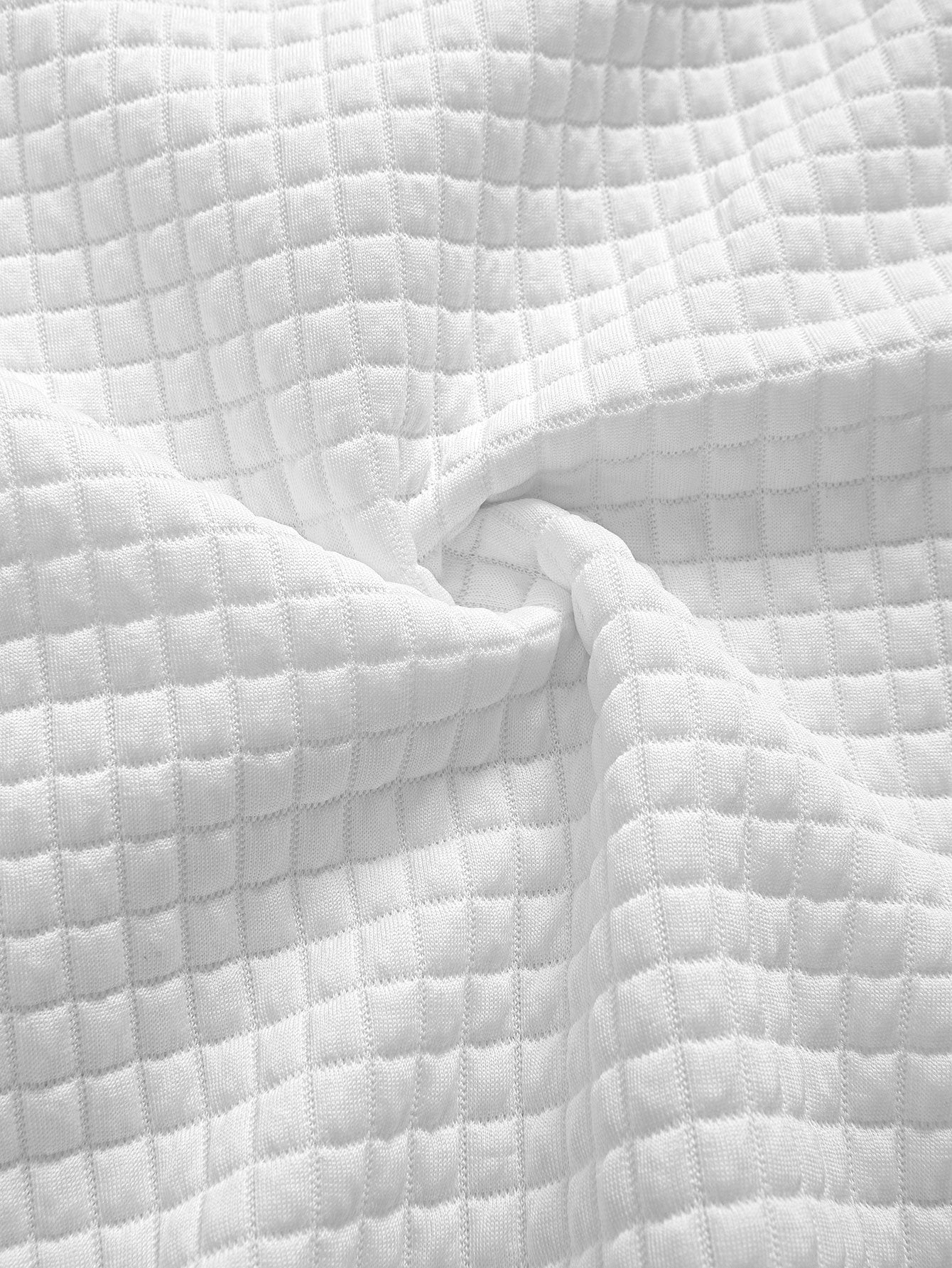 Waffle Knit Button-Up Shirt