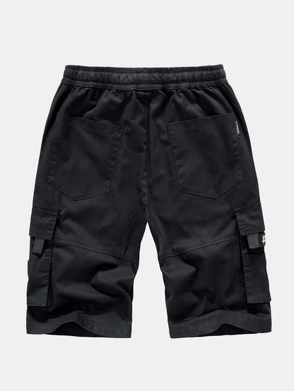 Chino Cargo Shorts with Adjustable Drawstring