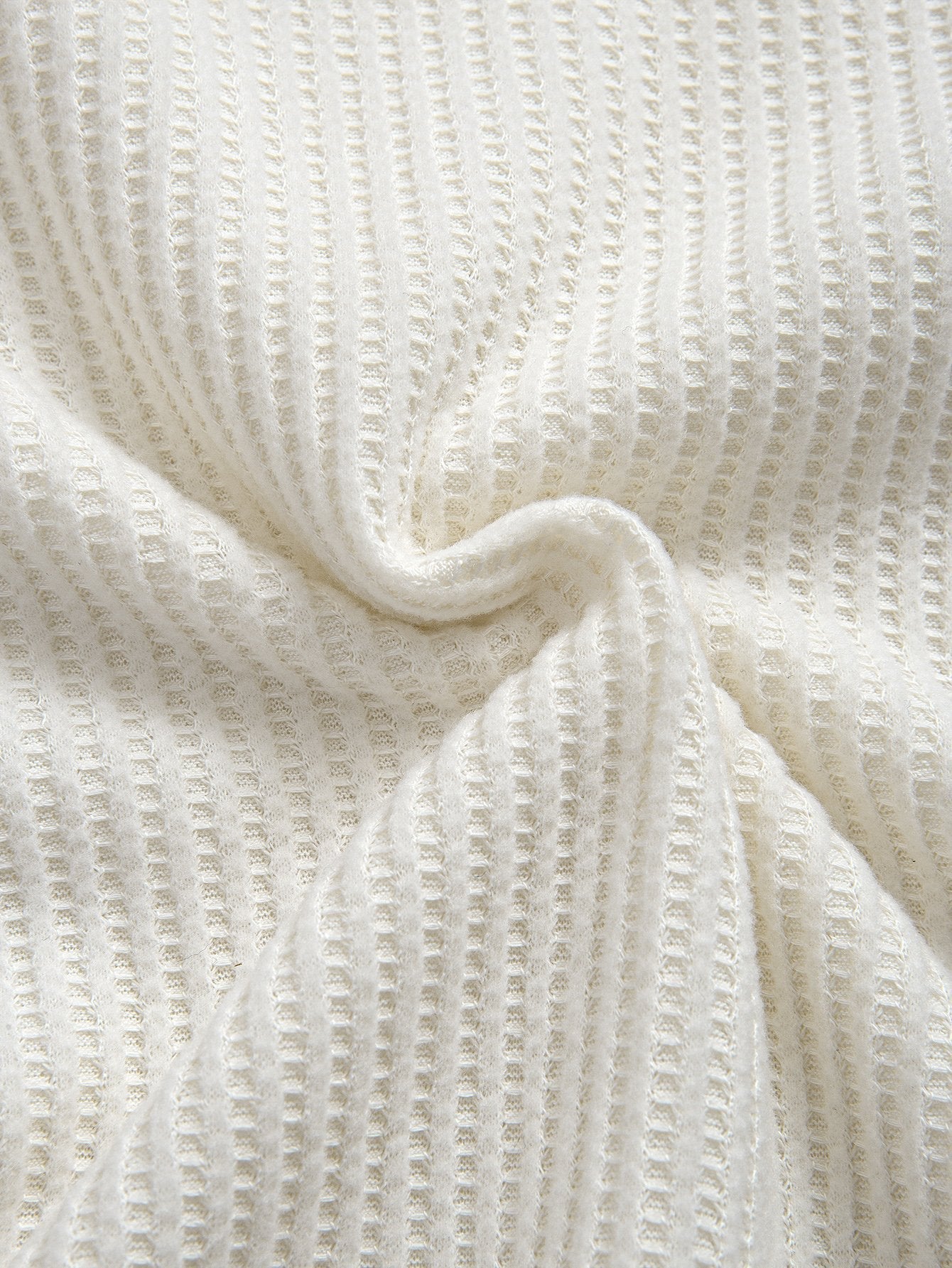 Waffle Knit Arc Hem Tee