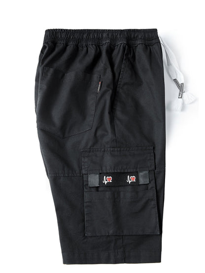 Chino Cargo Shorts with Adjustable Drawstring