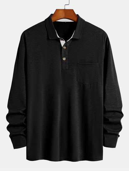 Regular Fit Long Sleeve Polo Shirt