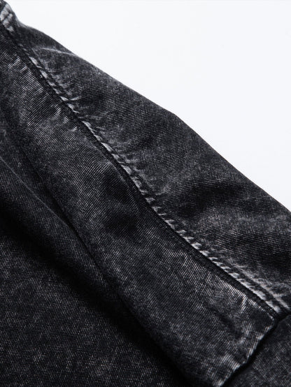 Casual Long Sleeve Distressed T-Shirt with Relaxed Fit