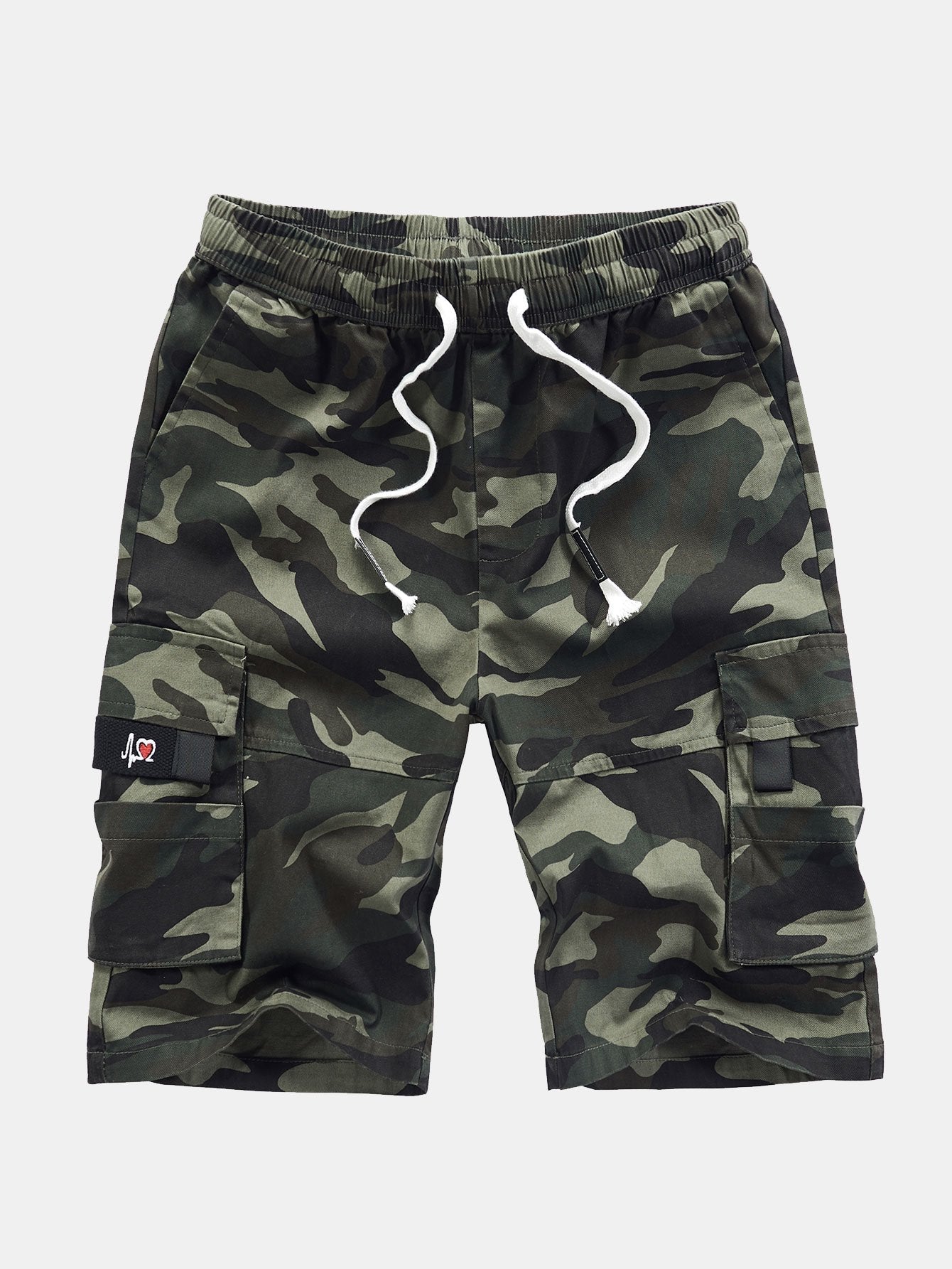 Chino Cargo Shorts with Adjustable Drawstring