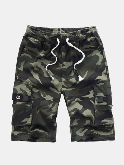 Chino Cargo Shorts with Adjustable Drawstring