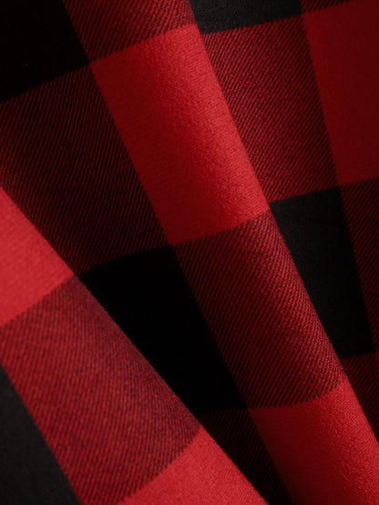 Fleece-Lined Hooded Flannel Shirt