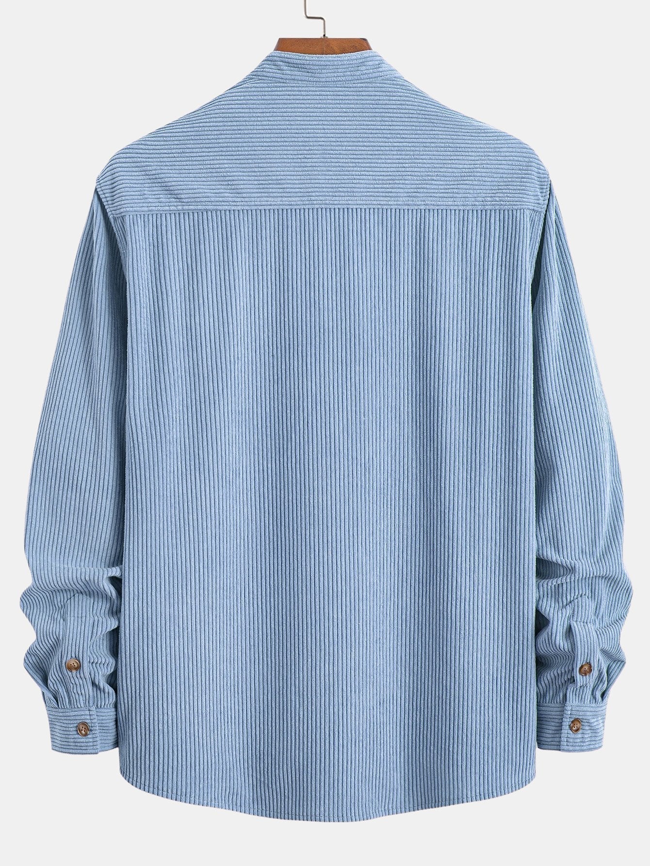 Stand Collar Corduroy Shirt