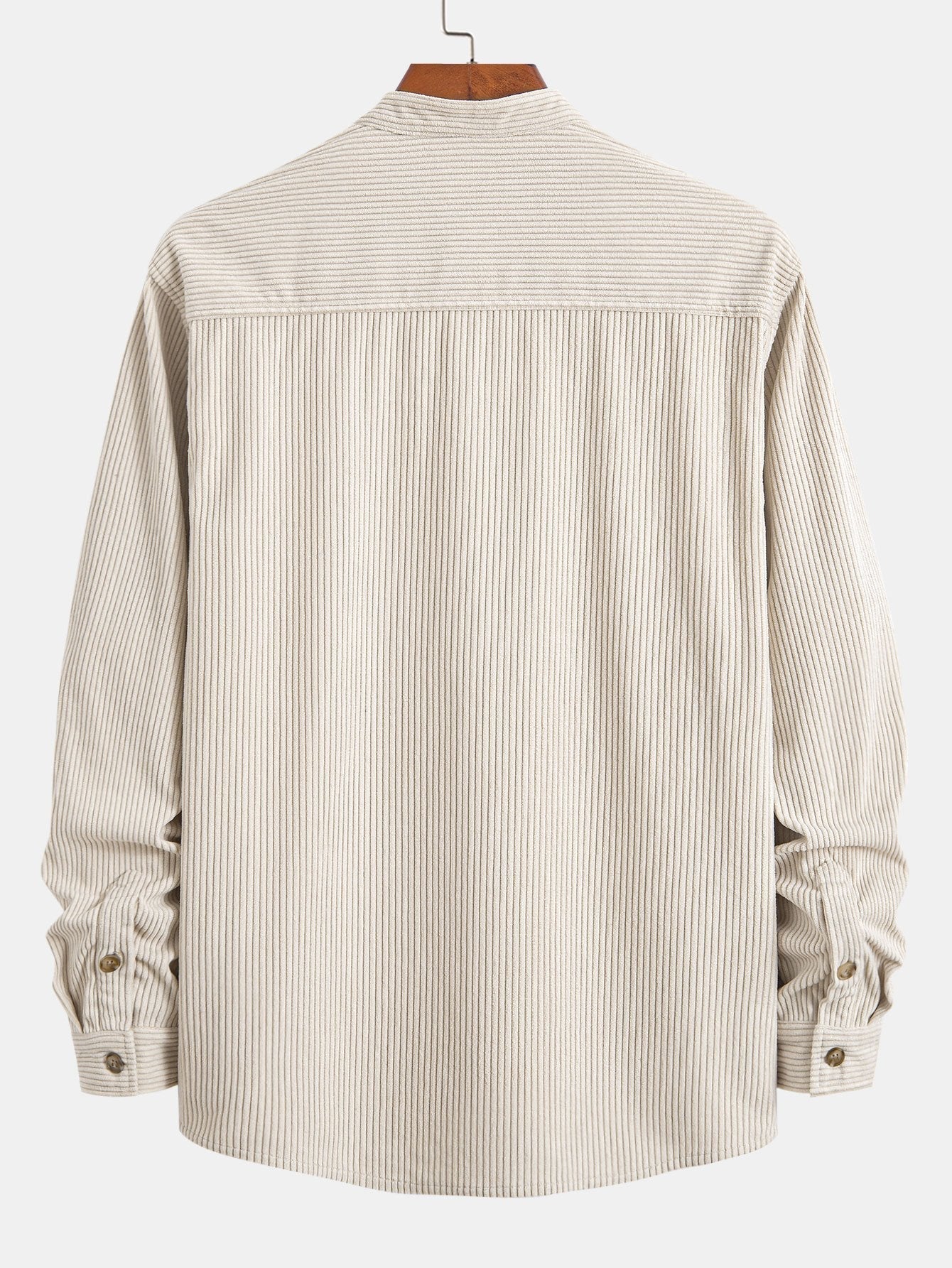 Stand Collar Corduroy Shirt