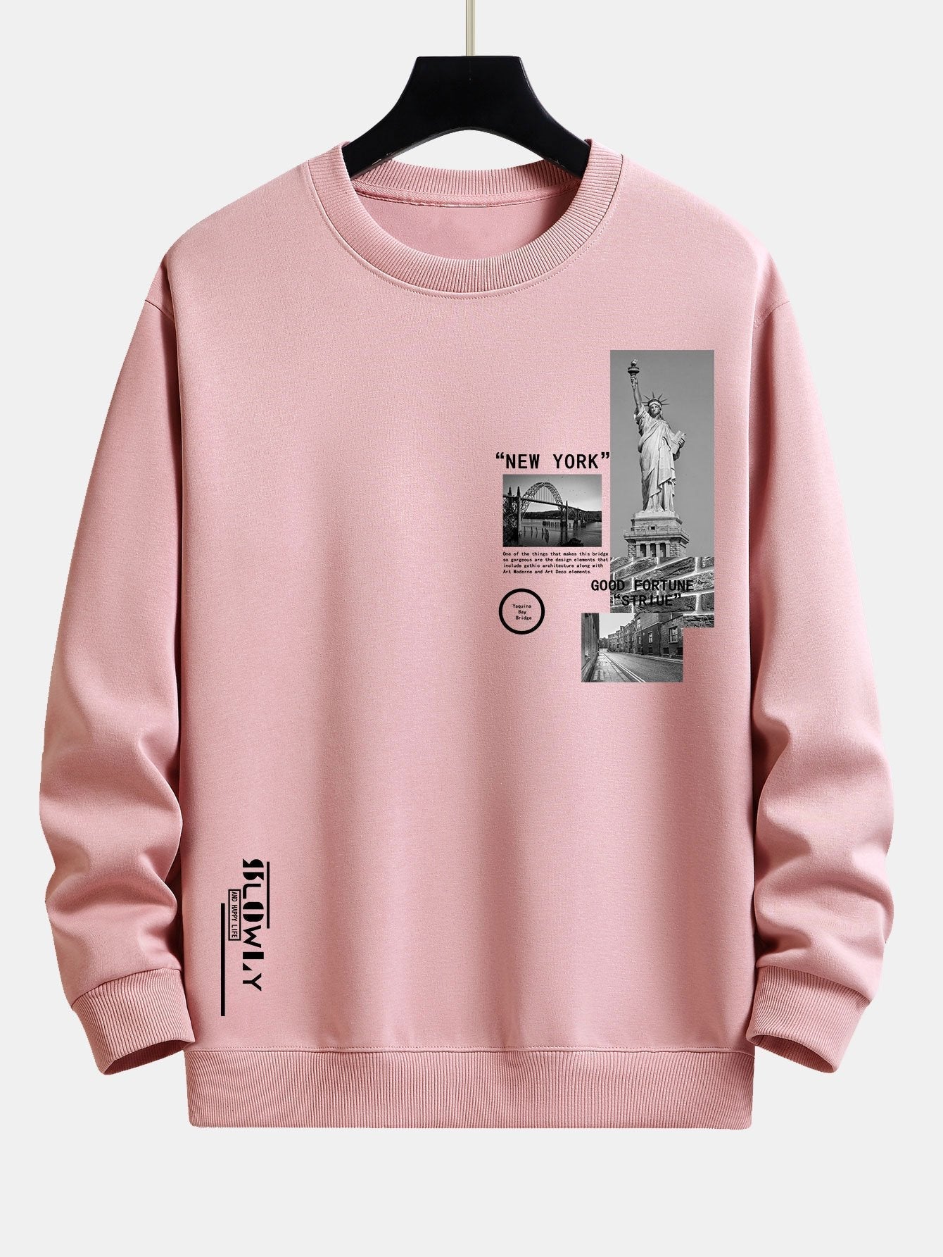 Relaxed Fit Sweatshirt Featuring New York Architecture Print